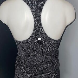 lululemon athletica Black and White Patterned Tank Top